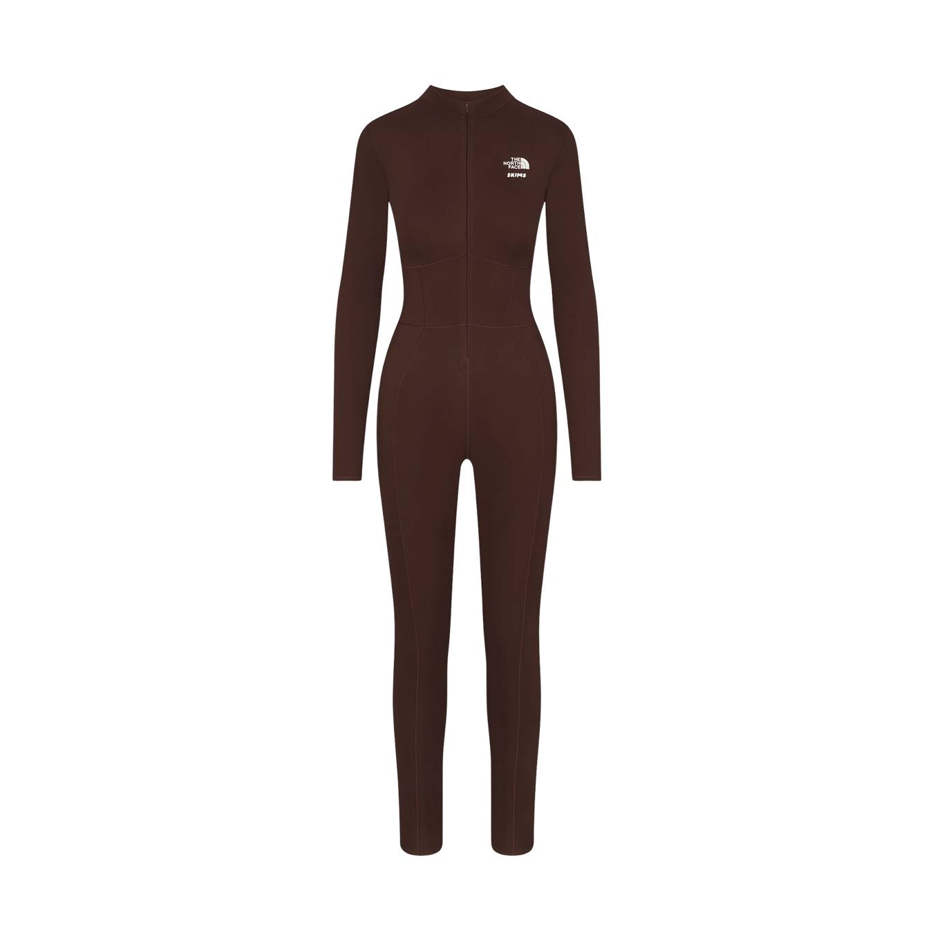 SKIMS x The North Face Refina Bodysuit 'Cocoa' — XXS — Front View