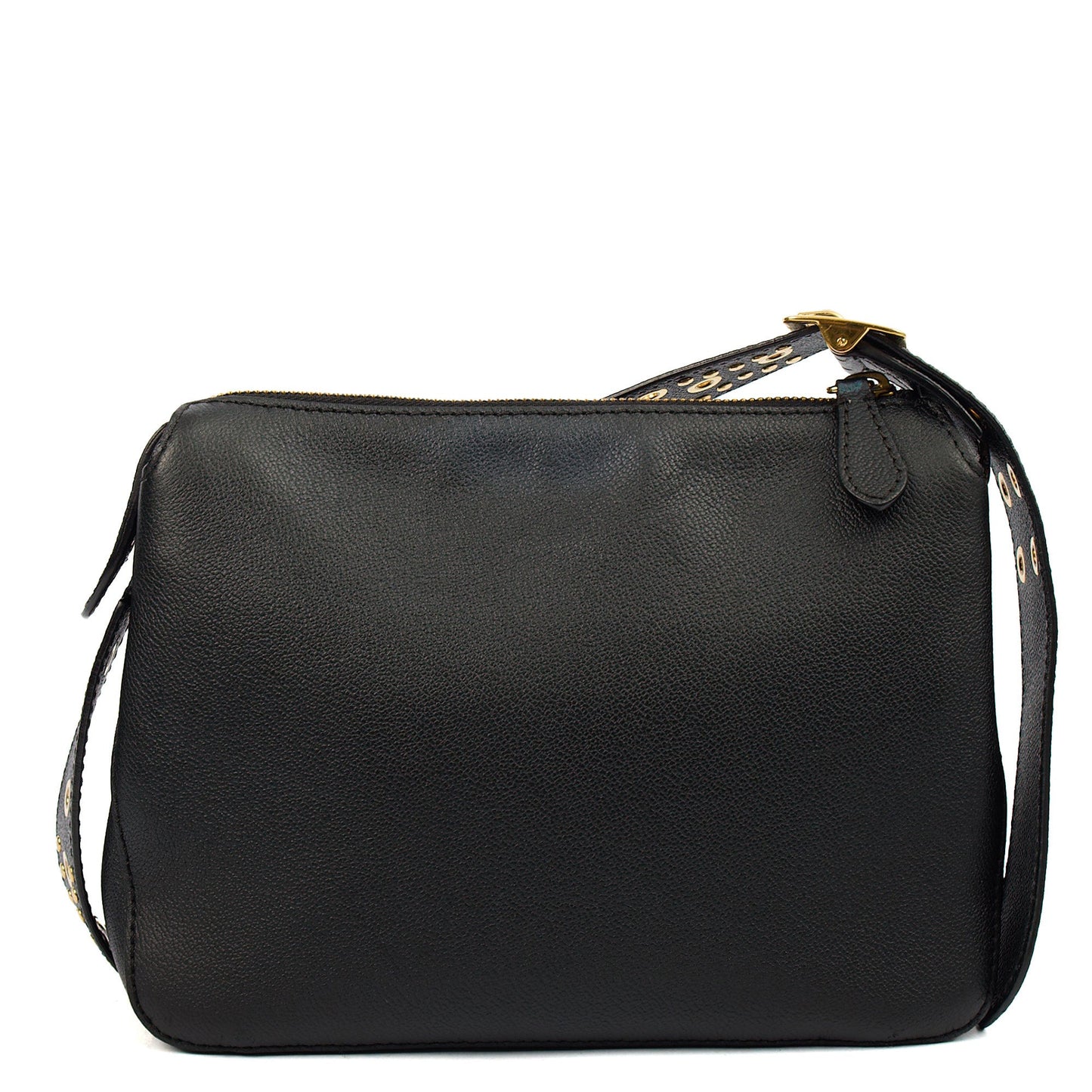 Burberry Shoulder Bag Olympia Shoulder Bag in Black, Leather — Top View
