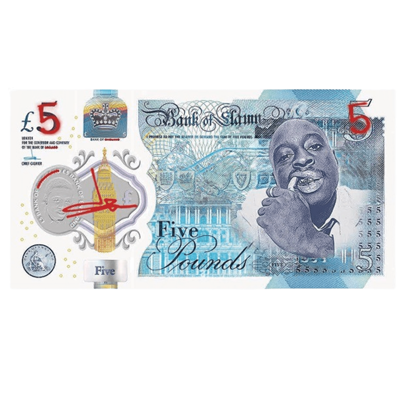 Slawn £5 Note — Front View