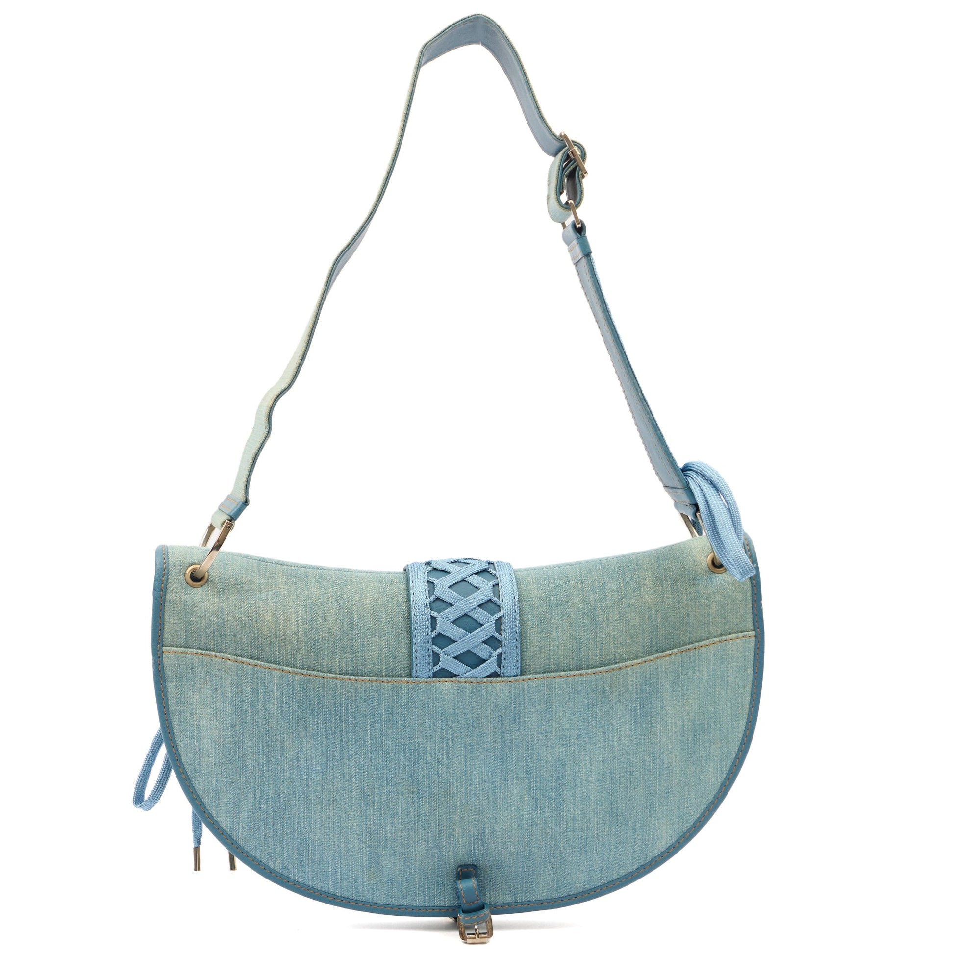 Christian Dior Shoulder Bag Admit It  in Blue, Fabric — Detail View