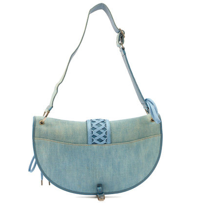 Christian Dior Shoulder Bag Admit It  in Blue, Fabric — Detail View