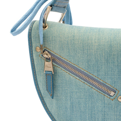 Christian Dior Shoulder Bag Admit It  in Blue, Fabric — Back View