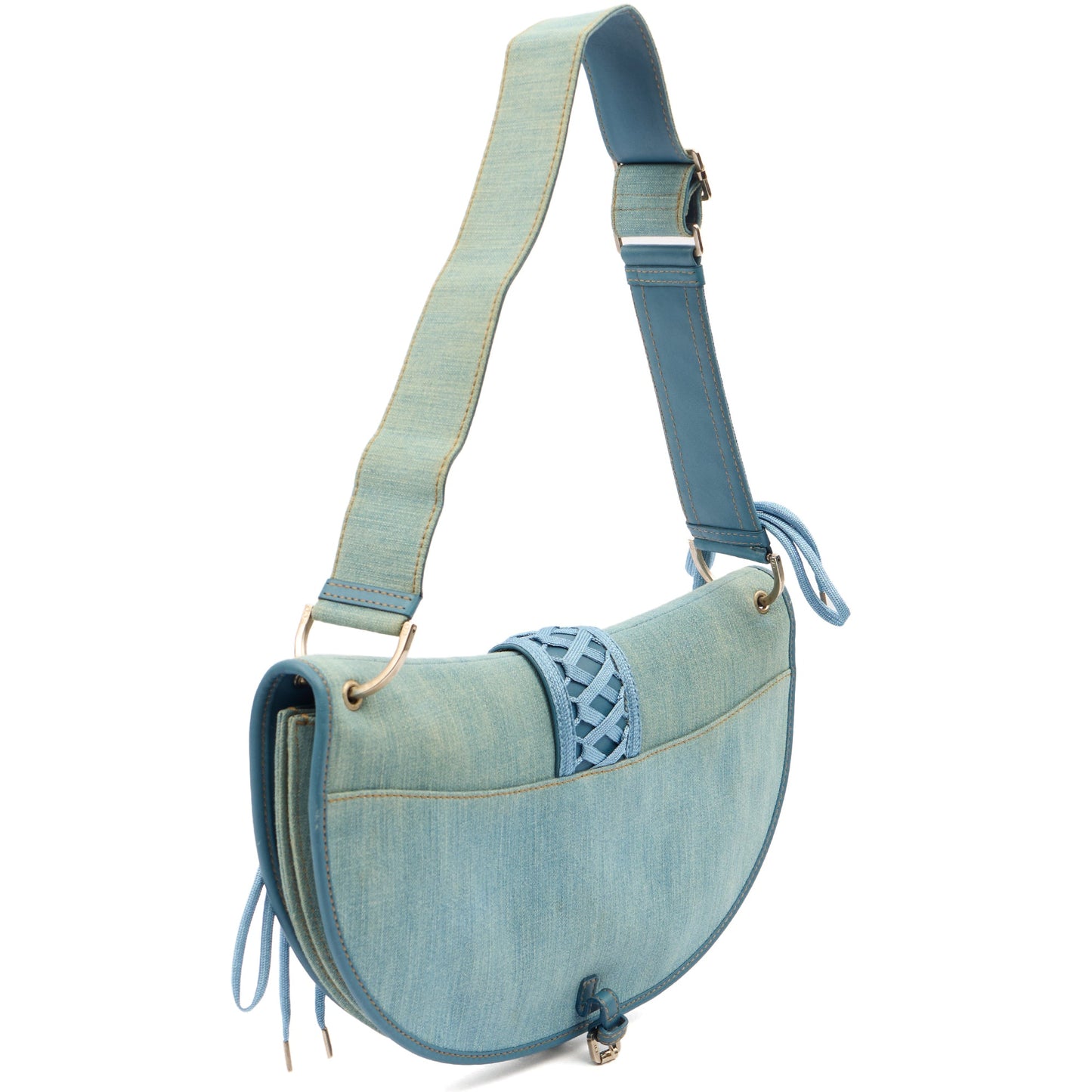 Christian Dior Shoulder Bag Admit It  in Blue, Fabric — Top View