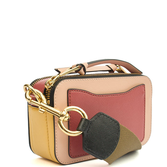 Marc Jacobs Cross Body Snapshot in Pink, Leather — Side View
