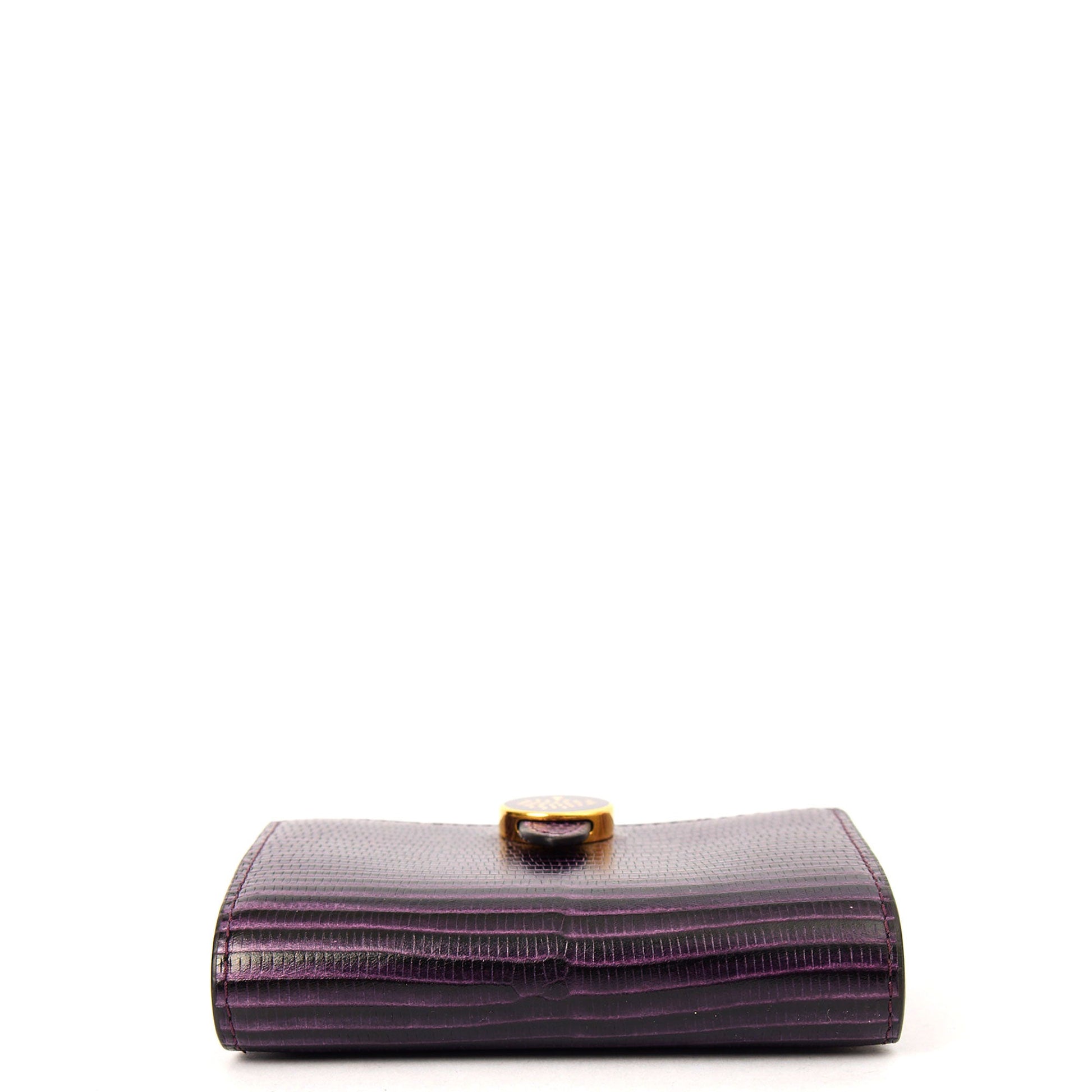 Mulberry Purse Wallet in Purple, Leather — Top View