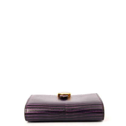 Mulberry Purse Wallet in Purple, Leather — Top View