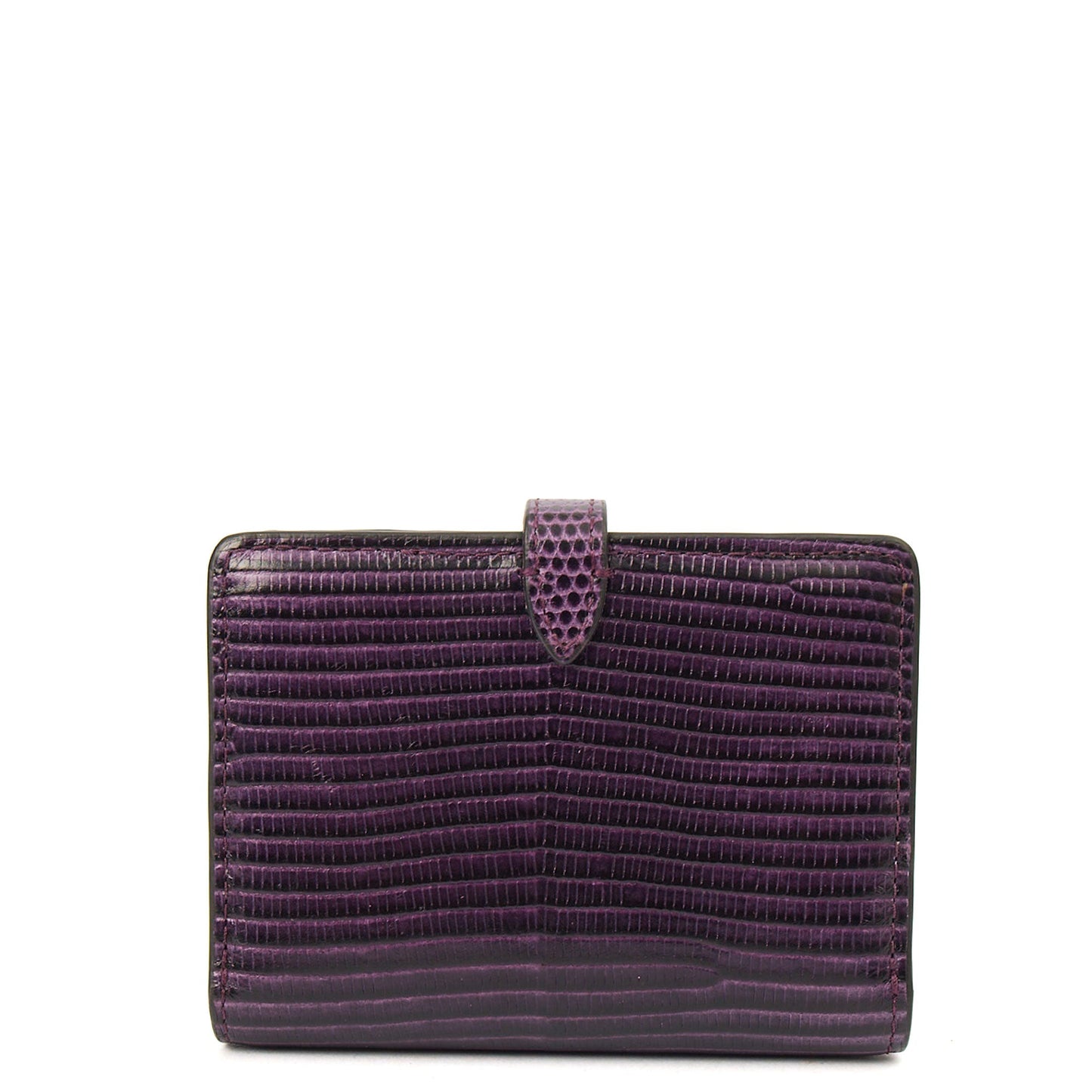 Mulberry Purse Wallet in Purple, Leather — Back View