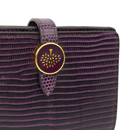 Mulberry Purse Wallet in Purple, Leather — Side View