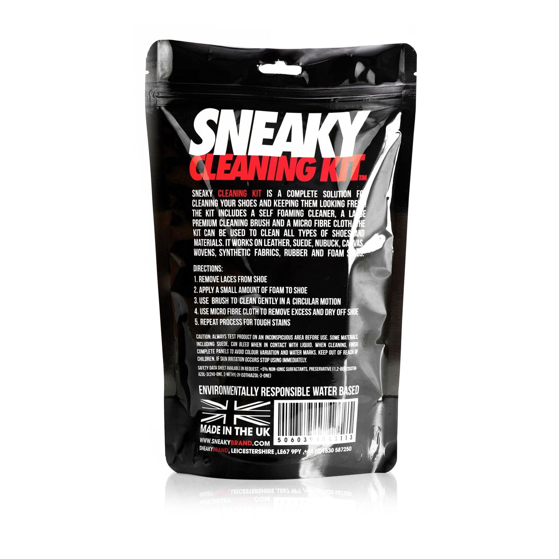 Sneaky Cleaning Kit - Shoe and Trainer Cleaning Kit — Back View