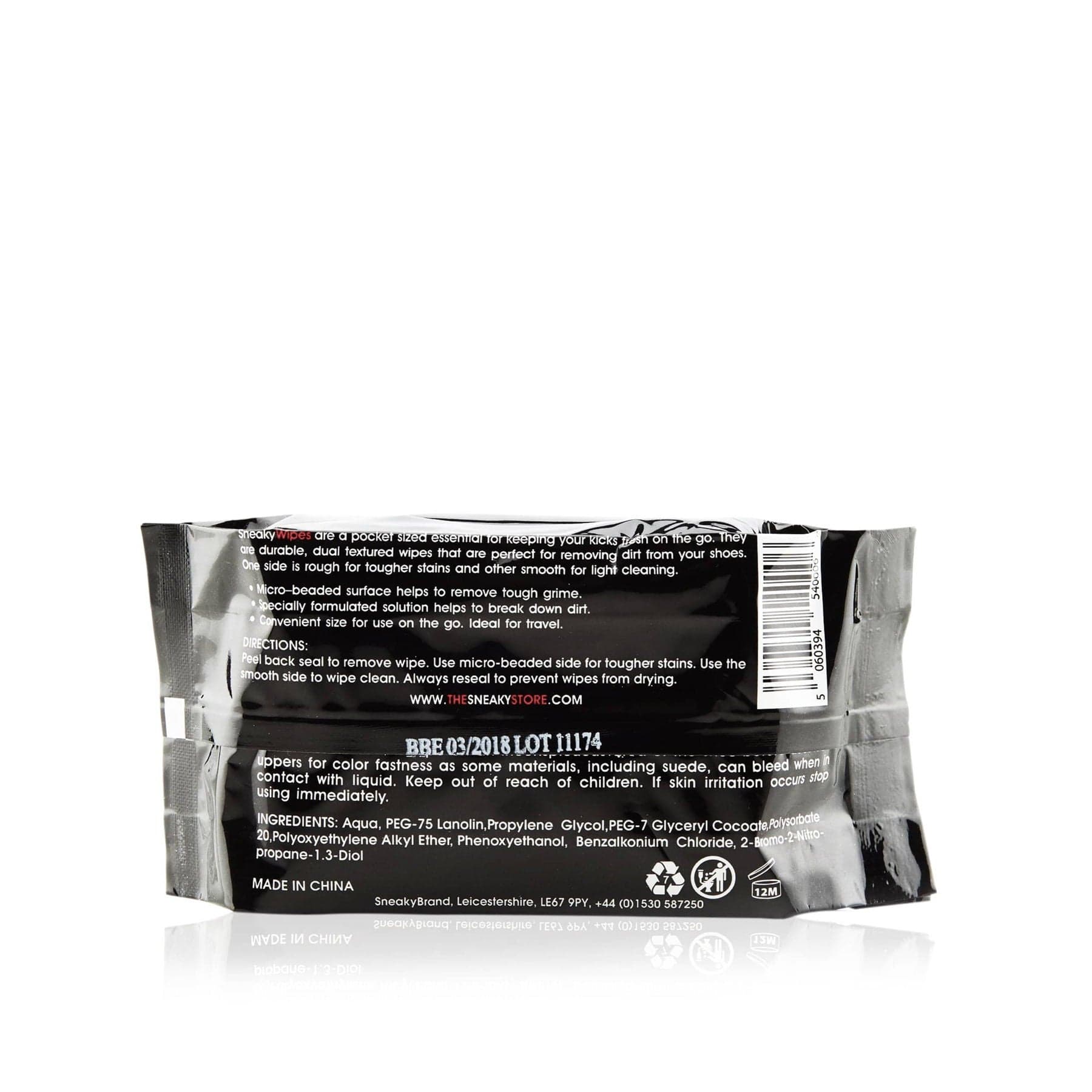 Sneaky Wipes - Shoe and Trainer Cleaning Wipes — Side View