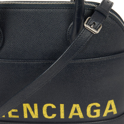 Balenciaga Tote Ville Top Handle S in Blue, Leather — Alternate View 9