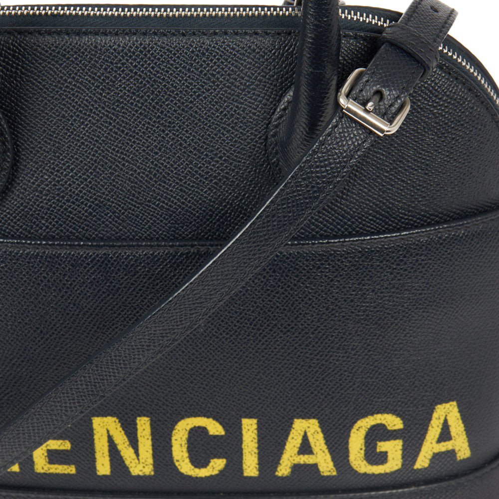 Balenciaga Tote Ville Top Handle S in Blue, Leather — Alternate View 18