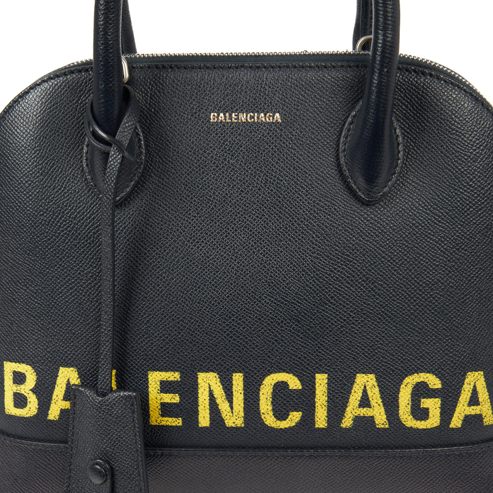 Balenciaga Tote Ville Top Handle S in Blue, Leather — Alternate View 24