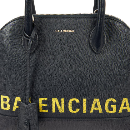 Balenciaga Tote Ville Top Handle S in Blue, Leather — Alternate View 24