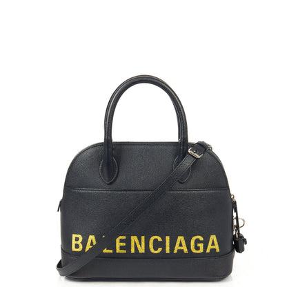 Balenciaga Tote Ville Top Handle S in Blue, Leather — Alternate View 22