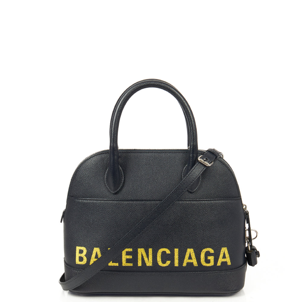 Balenciaga Tote Ville Top Handle S in Blue, Leather — Alternate View 13