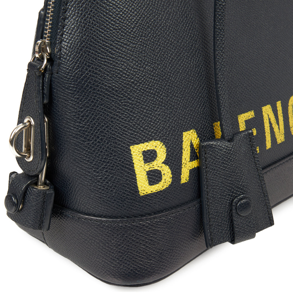 Balenciaga Tote Ville Top Handle S in Blue, Leather — Alternate View 17