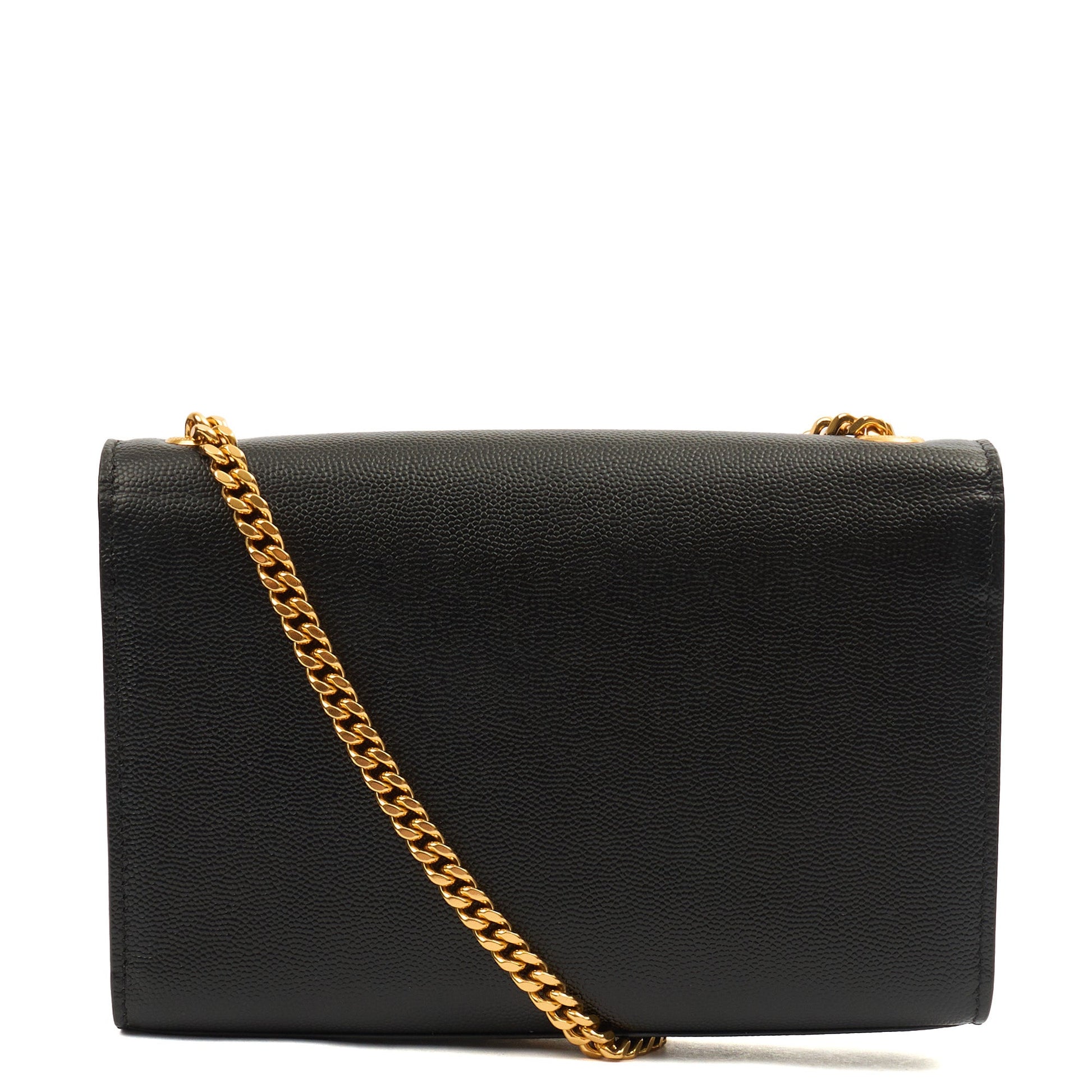 Saint Laurent Cross Body Kate Small in Black, Leather — Top View