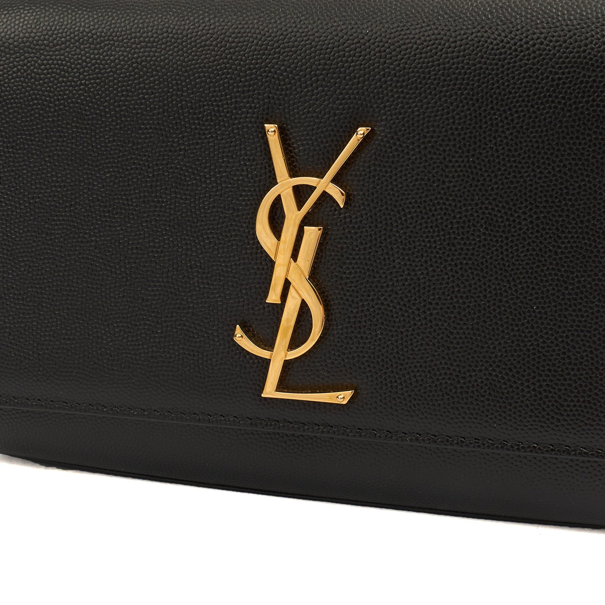 Saint Laurent Cross Body Kate Small in Black, Leather — Side View