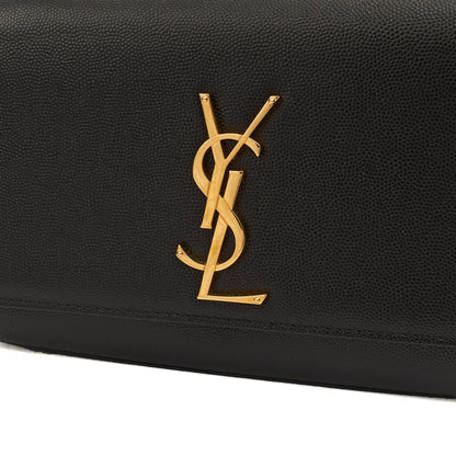 Saint Laurent Cross Body Kate Small in Black, Leather — Side View