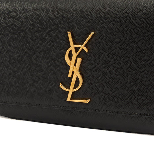 Saint Laurent Cross Body Kate Small in Black, Leather — Side View