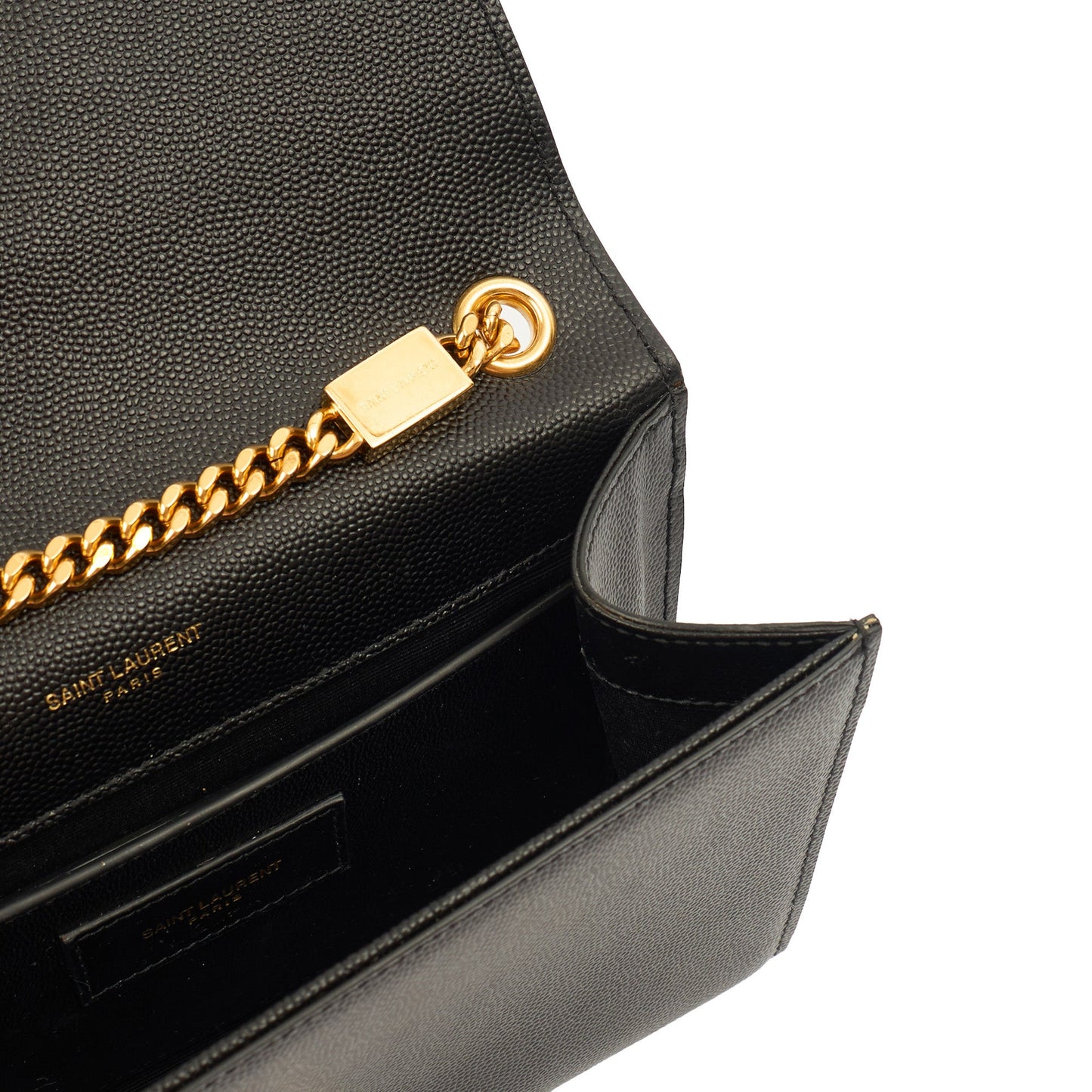 Saint Laurent Cross Body Kate Small in Black, Leather — Lifestyle View