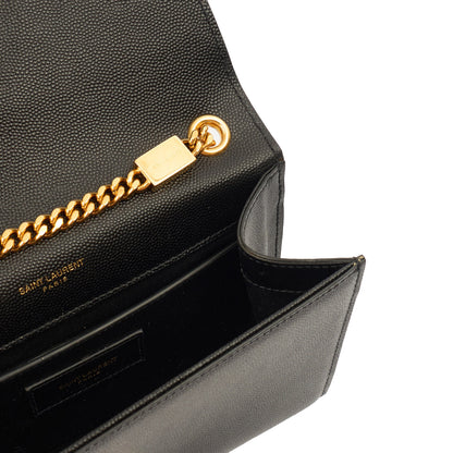 Saint Laurent Cross Body Kate Small in Black, Leather — Lifestyle View