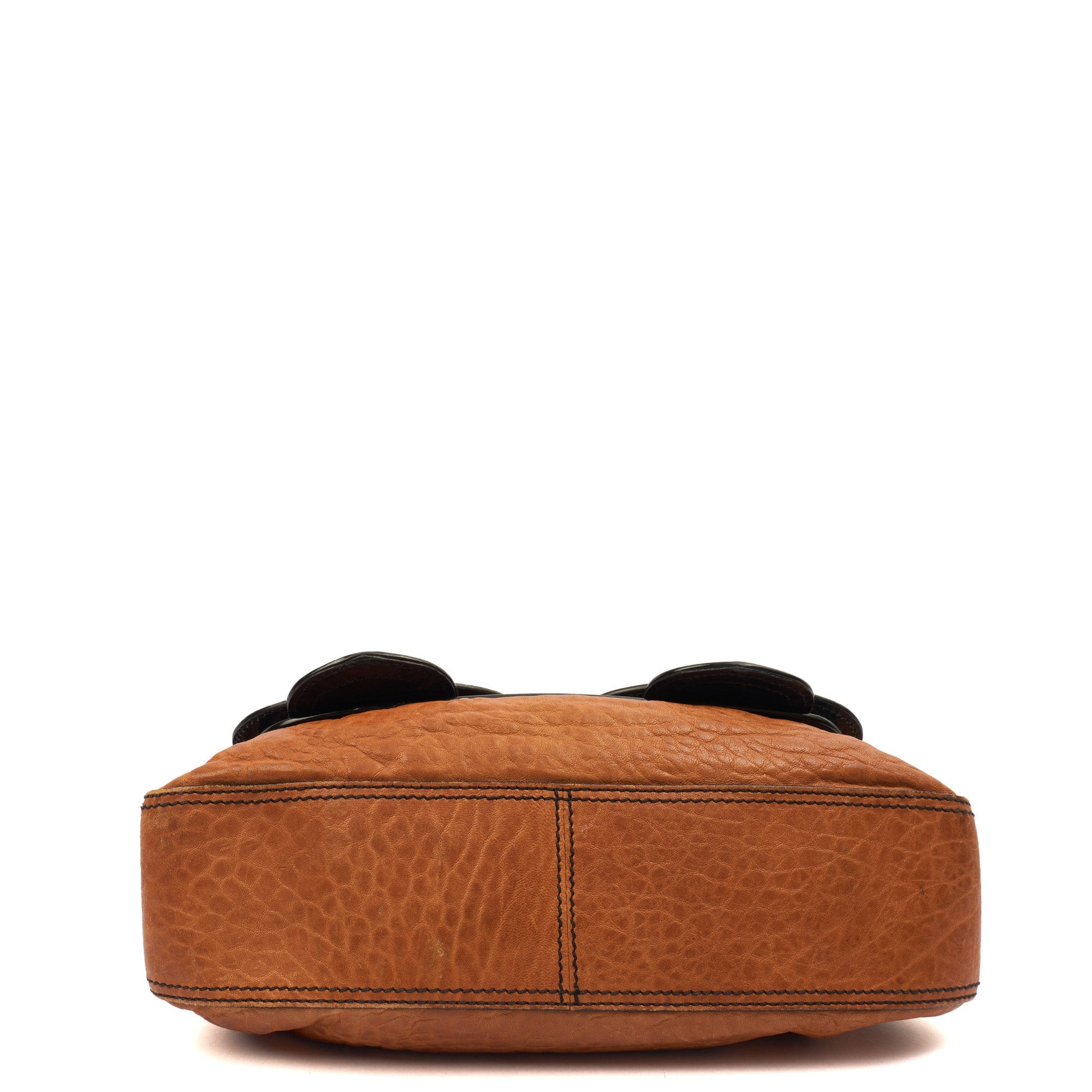Fendi Tote B Bag in Brown, Leather — Detail View