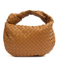 Bottega Veneta Tote Jodie - Teen in Brown, Intrecciato Nappa — Front View