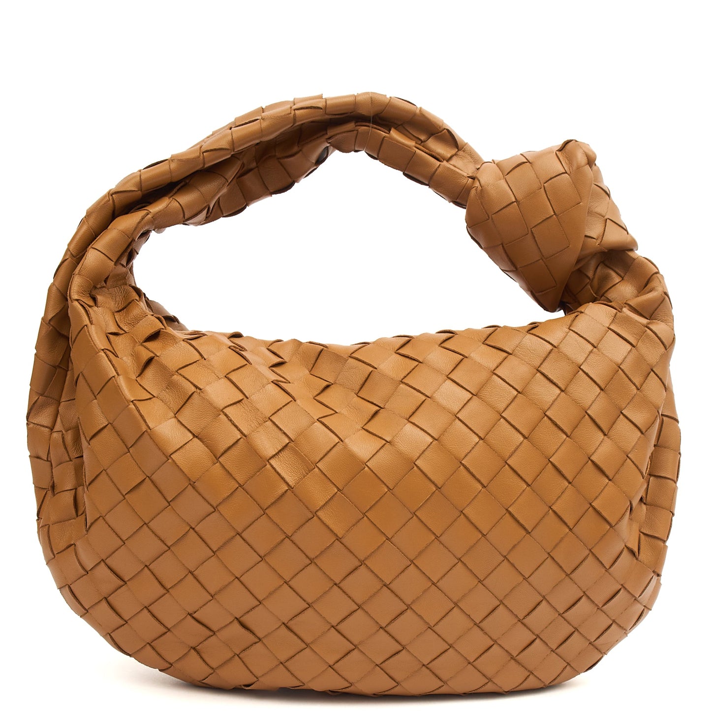 Bottega Veneta Tote Jodie - Teen in Brown, Intrecciato Nappa — Back View