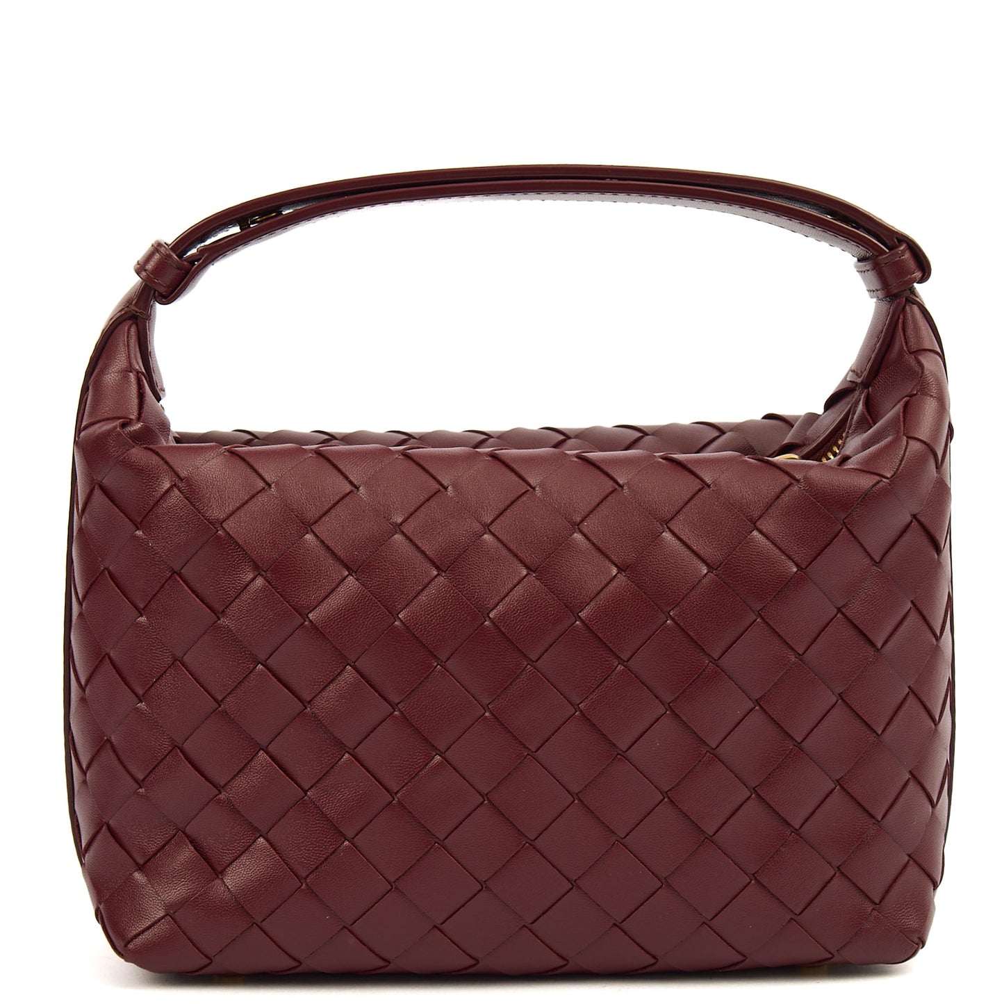 Bottega Veneta Top Handle Bauletto in Red, Intrecciato Nappa — Alternate View 16