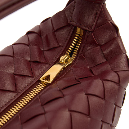 Bottega Veneta Top Handle Bauletto in Red, Intrecciato Nappa — Alternate View 14
