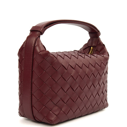 Bottega Veneta Top Handle Bauletto in Red, Intrecciato Nappa — Alternate View 15