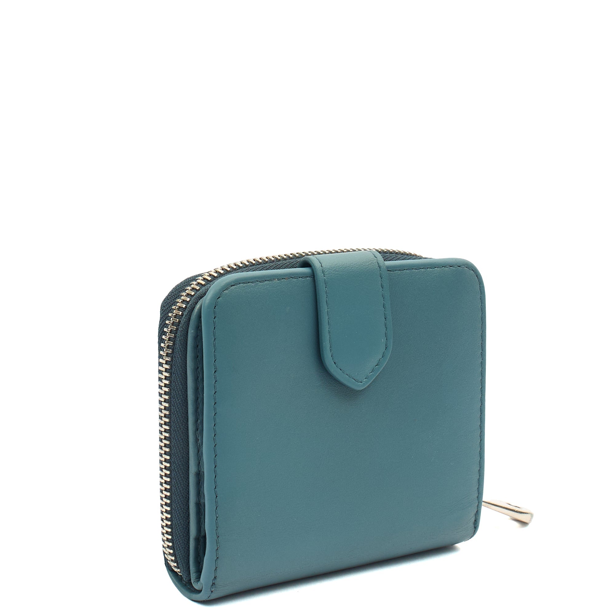 Mulberry Wallet Wallet in Green, Calfskin Leather — Side View