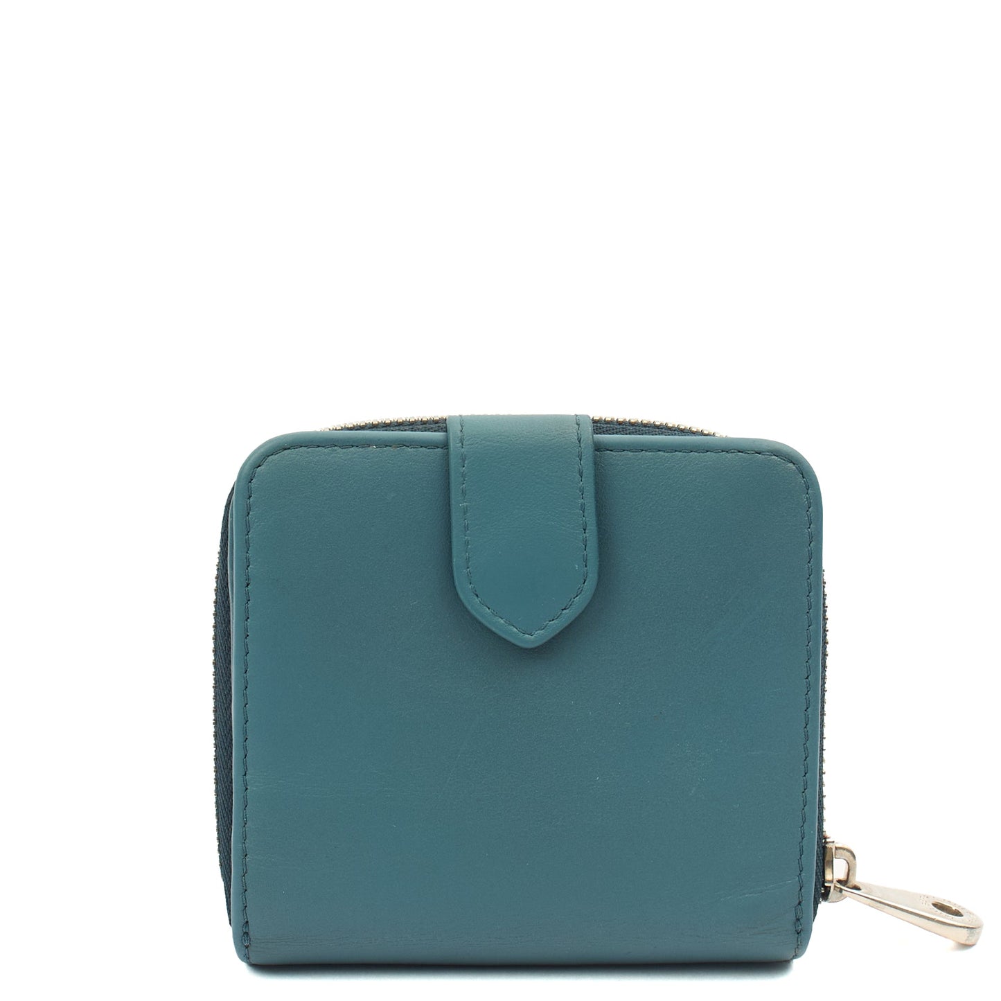Mulberry Wallet Wallet in Green, Calfskin Leather — Back View