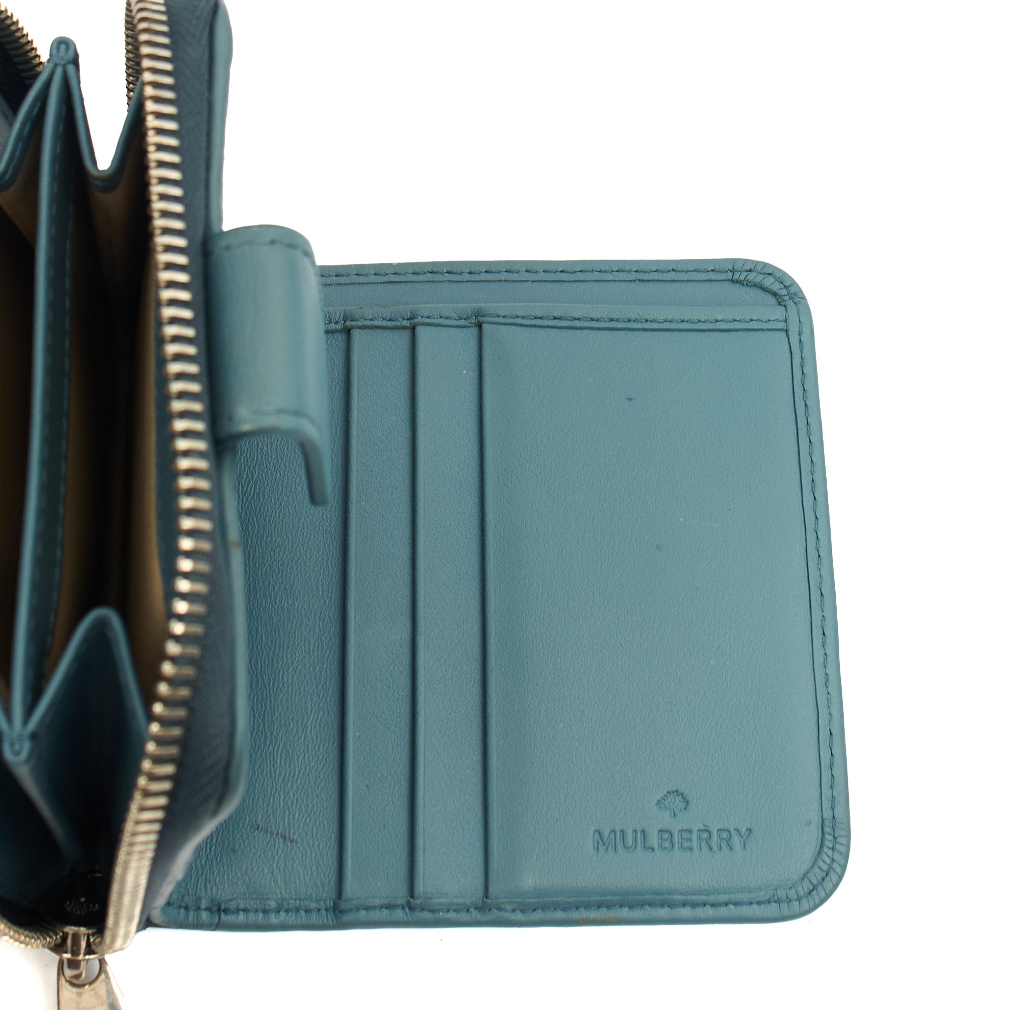 Mulberry Wallet Wallet in Green, Calfskin Leather — Alternate View 7