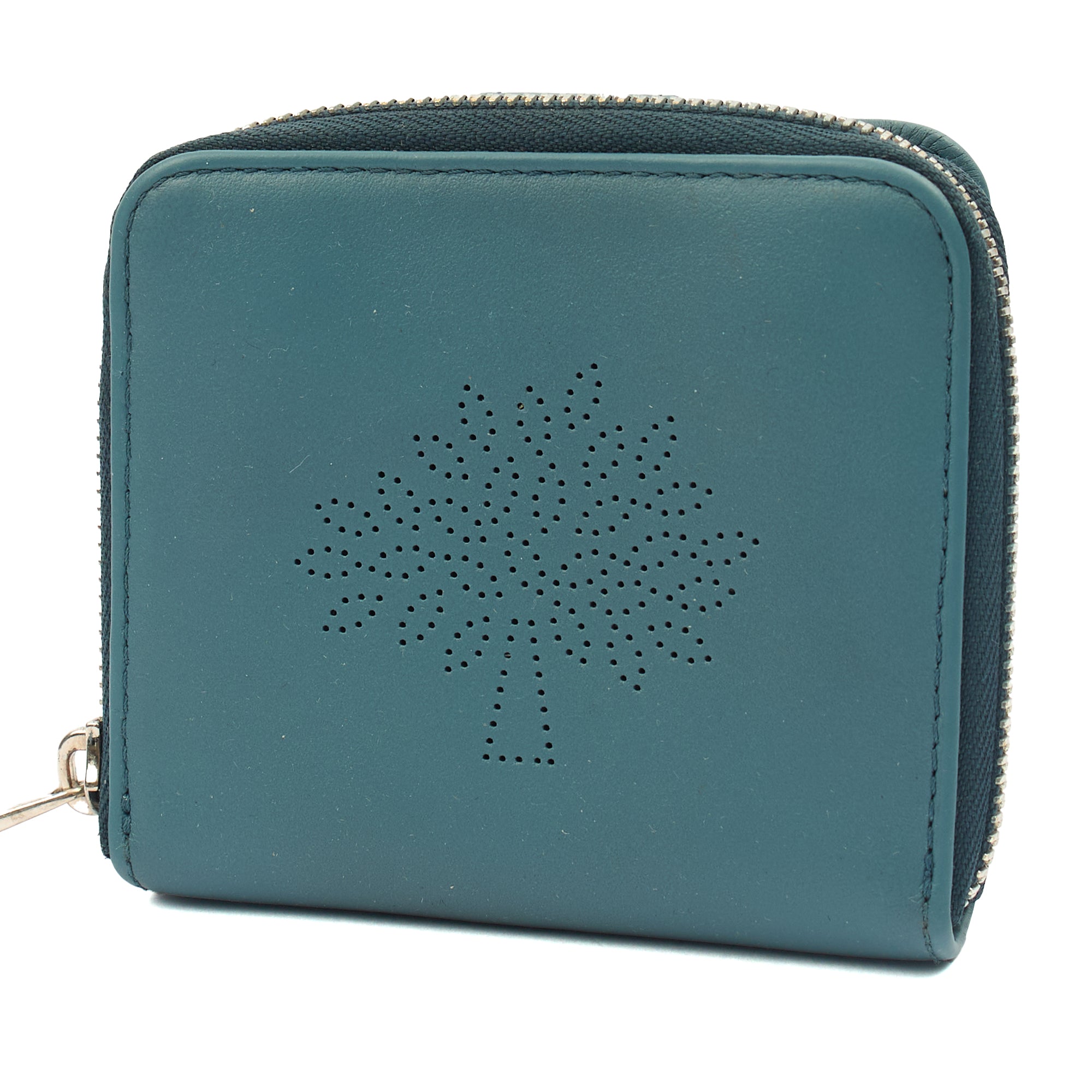 Mulberry Wallet Wallet in Green, Calfskin Leather — Detail View