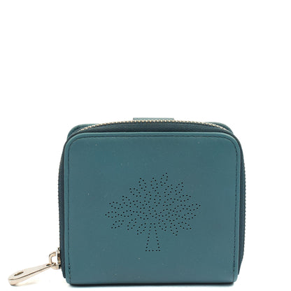 Mulberry Wallet Wallet in Green, Calfskin Leather — Front View