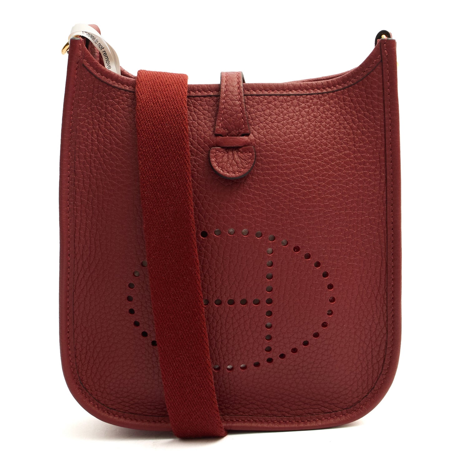 Hermes Evelyne 16 in Rouge H, Togo Leather — Alternate View 13
