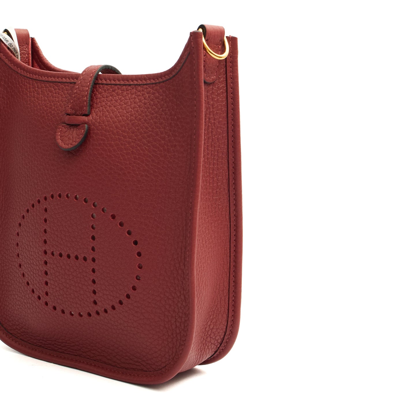 Hermes Evelyne 16 in Rouge H, Togo Leather — Alternate View 17