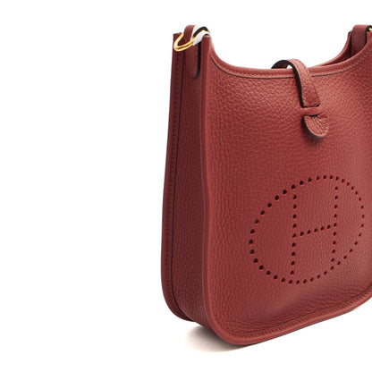 Hermes Evelyne 16 in Rouge H, Togo Leather — Alternate View 8