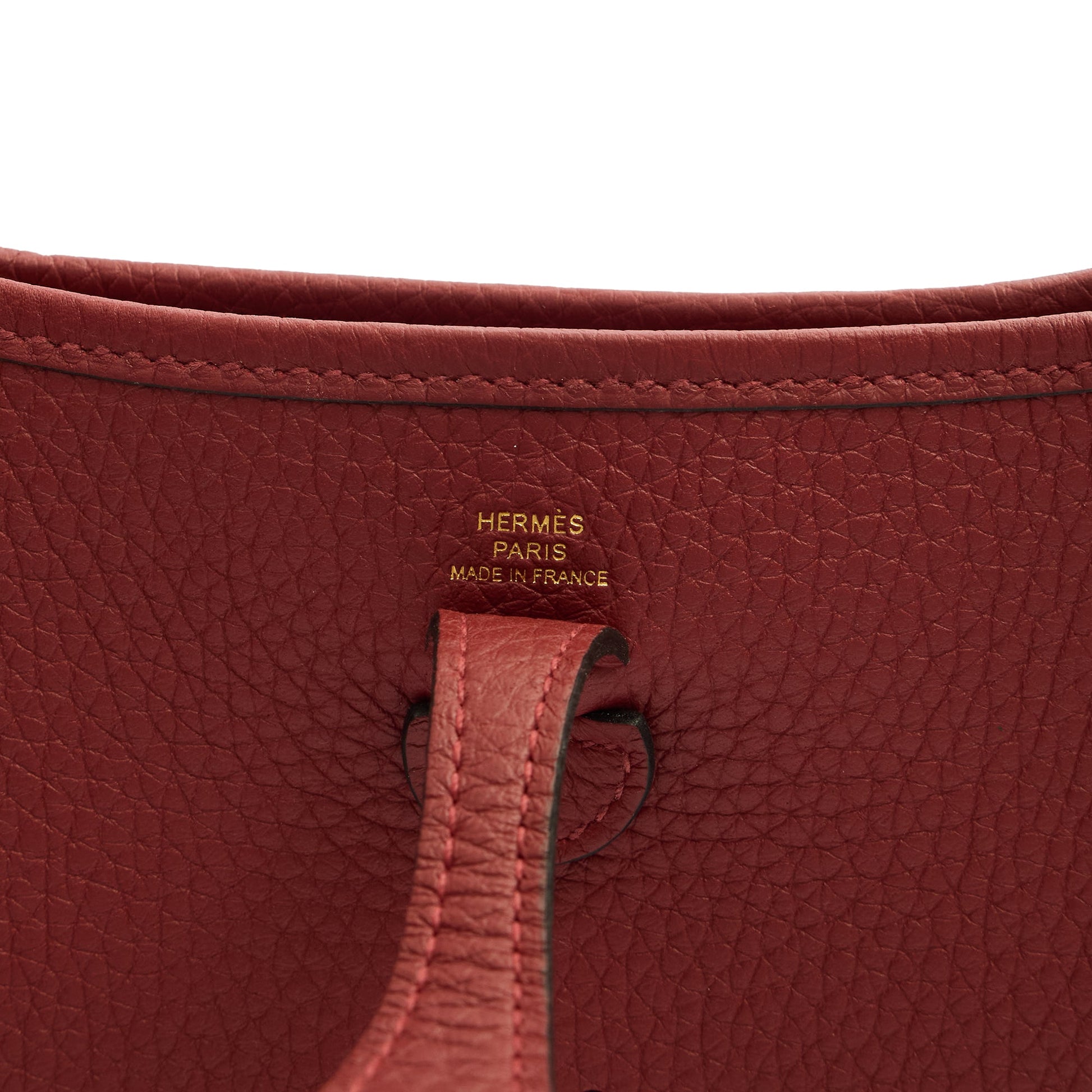 Hermes Evelyne 16 in Rouge H, Togo Leather — Alternate View 21