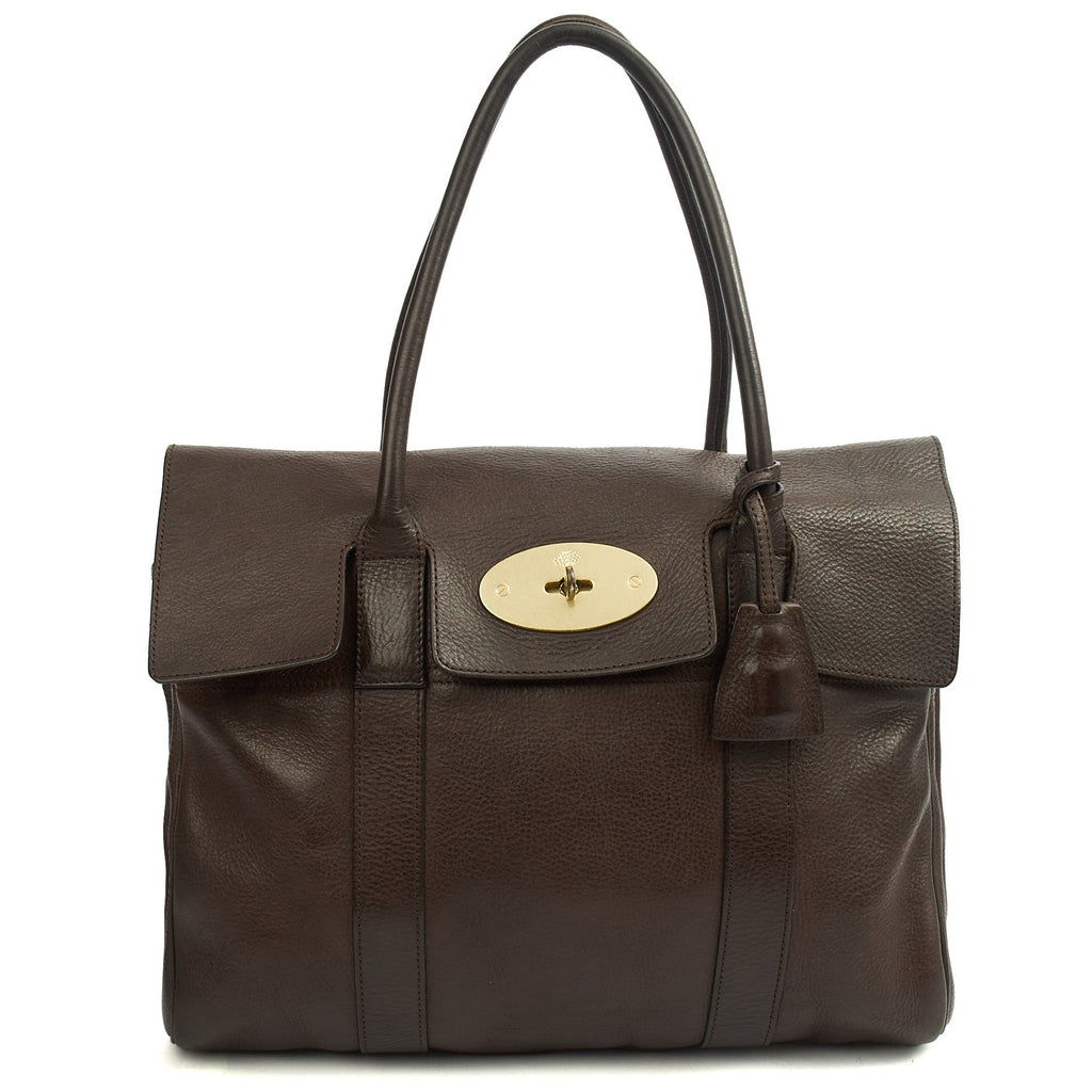 Mulberry Tote Bayswater Heritage in Chocolate Brown , Leather — Alternate View 7