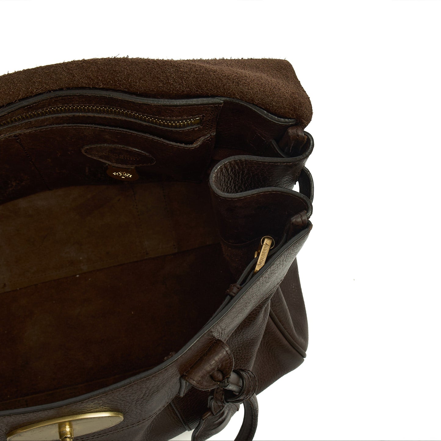 Mulberry Tote Bayswater Heritage in Chocolate Brown , Leather — Detail View