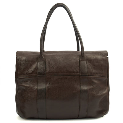Mulberry Tote Bayswater Heritage in Chocolate Brown , Leather — Back View