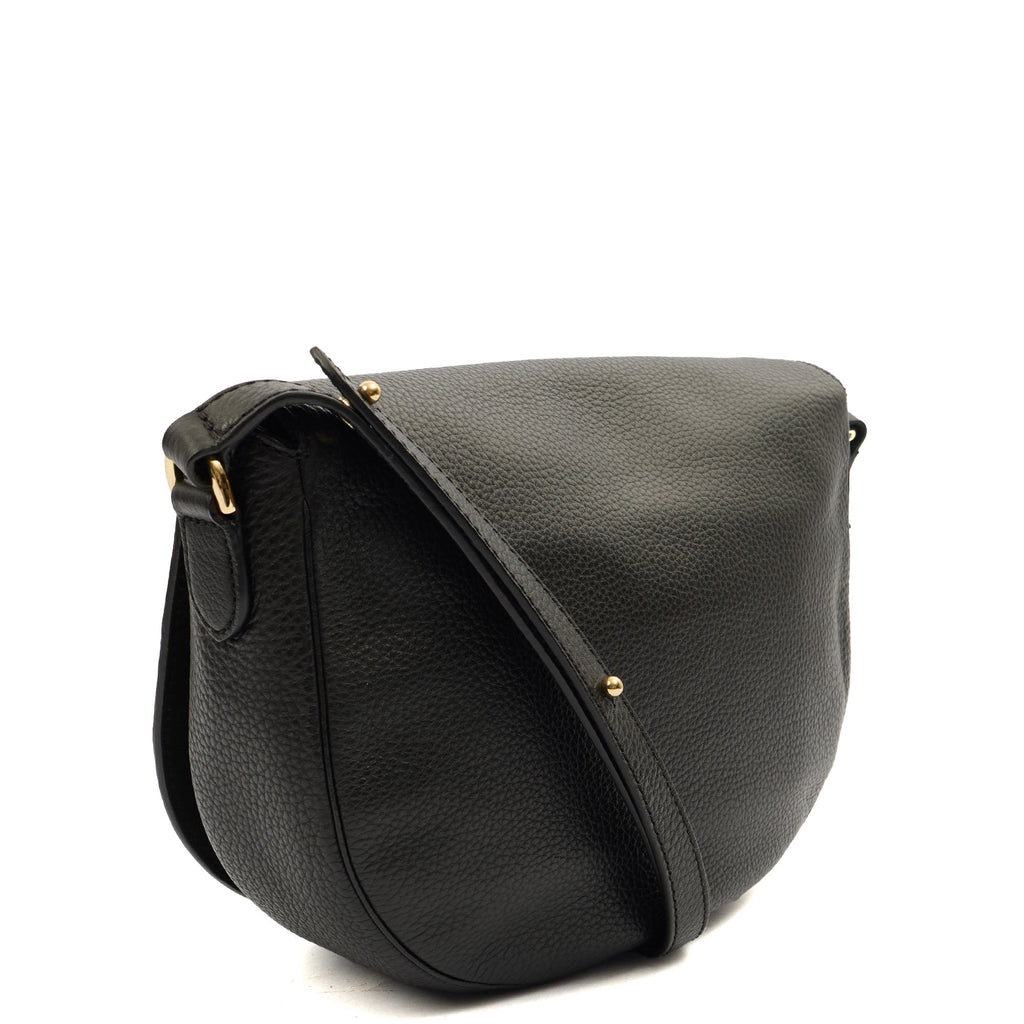 Mulberry Satchel Tessie Satchel in Black, Calfskin Leather — Side View