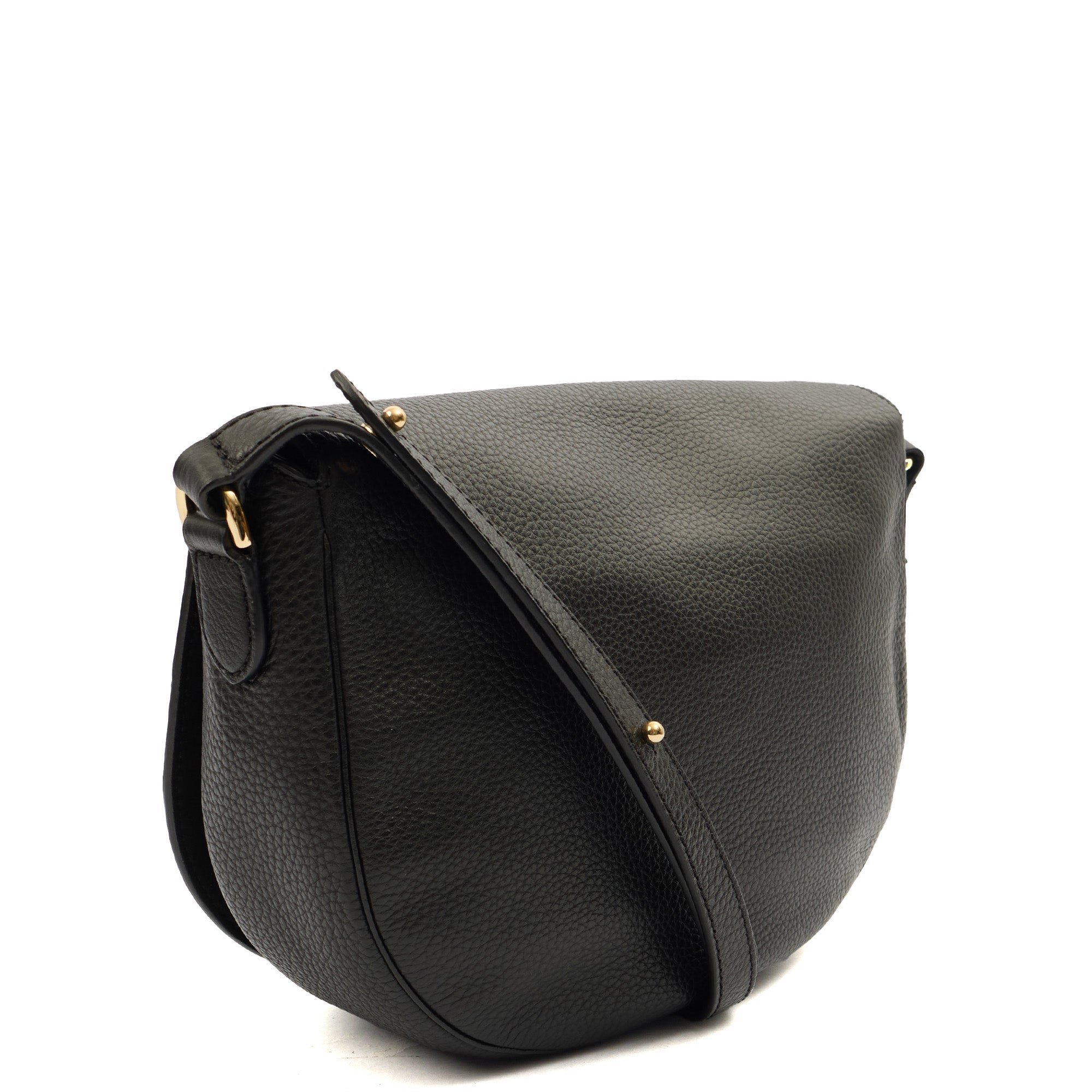 Mulberry Satchel Tessie Satchel in Black, Calfskin Leather — Side View