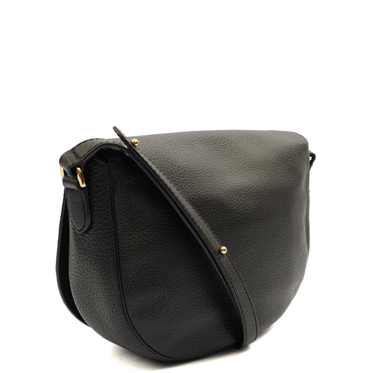 Mulberry Satchel Tessie Satchel in Black, Calfskin Leather — Side View
