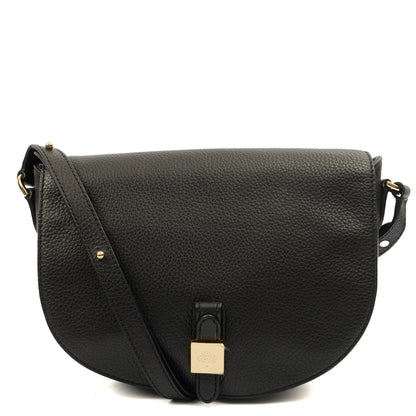 Mulberry Satchel Tessie Satchel in Black, Calfskin Leather — Front View