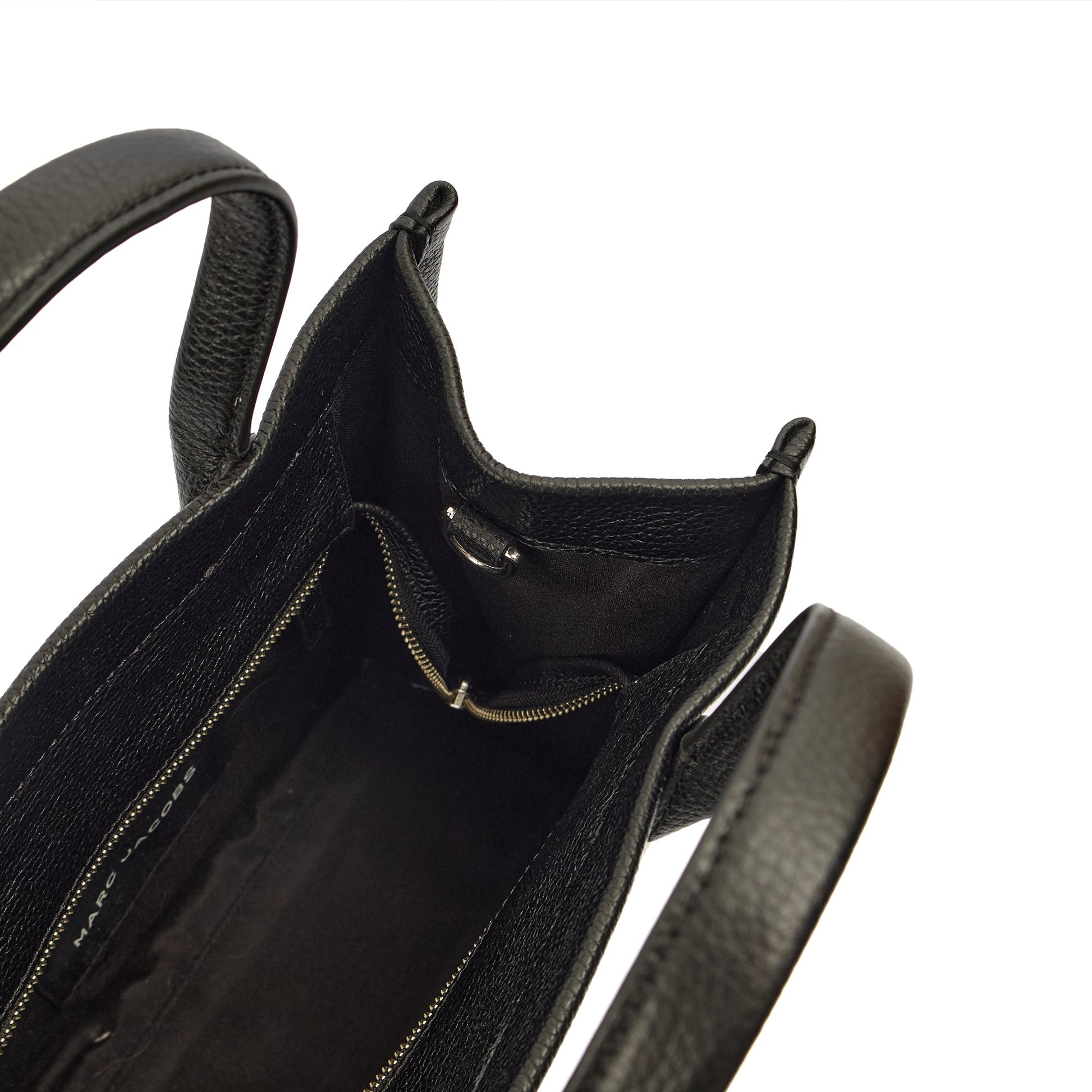 Marc Jacobs Tote The Tote Bag in Black, Leather — Detail View